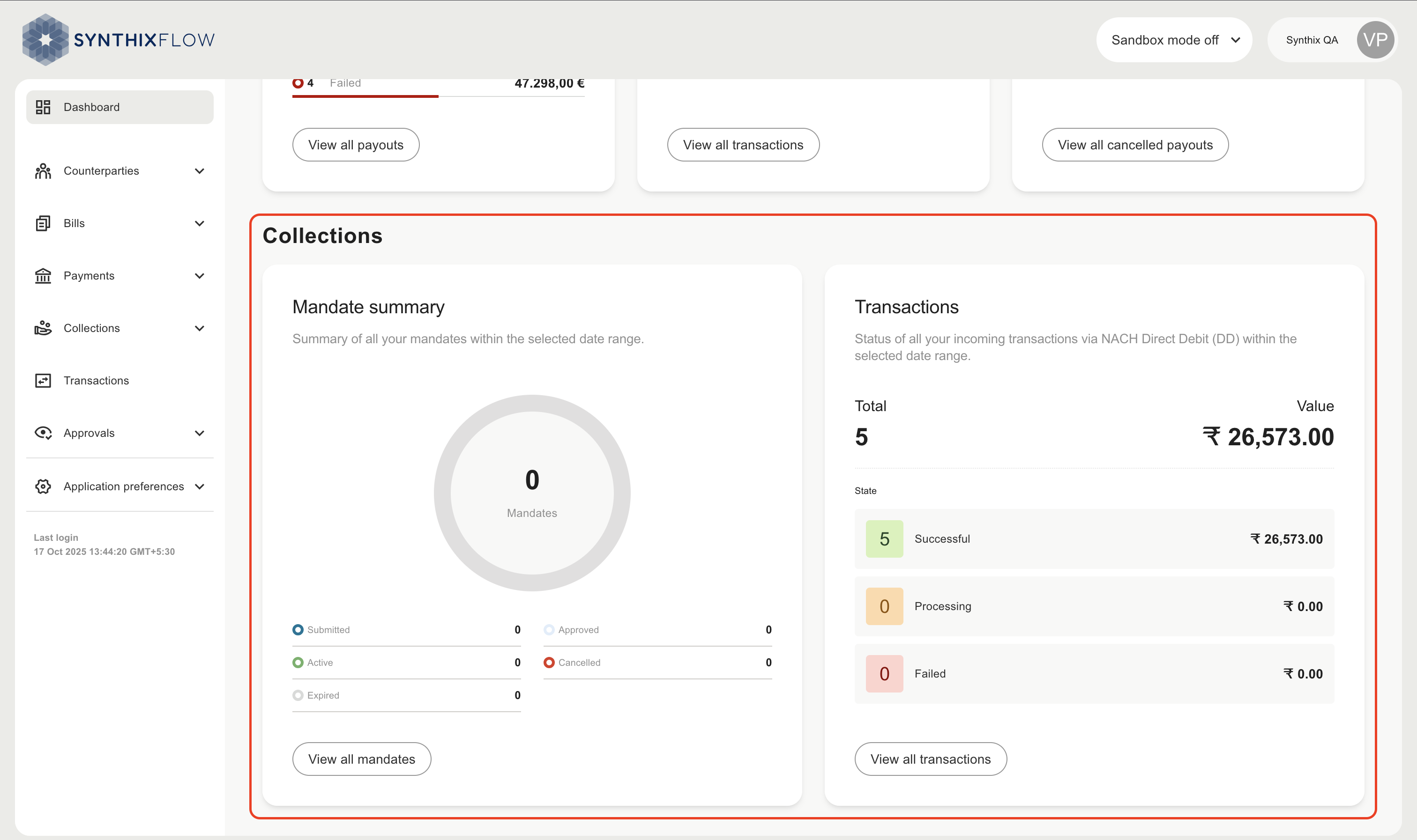 Dashboard Collections