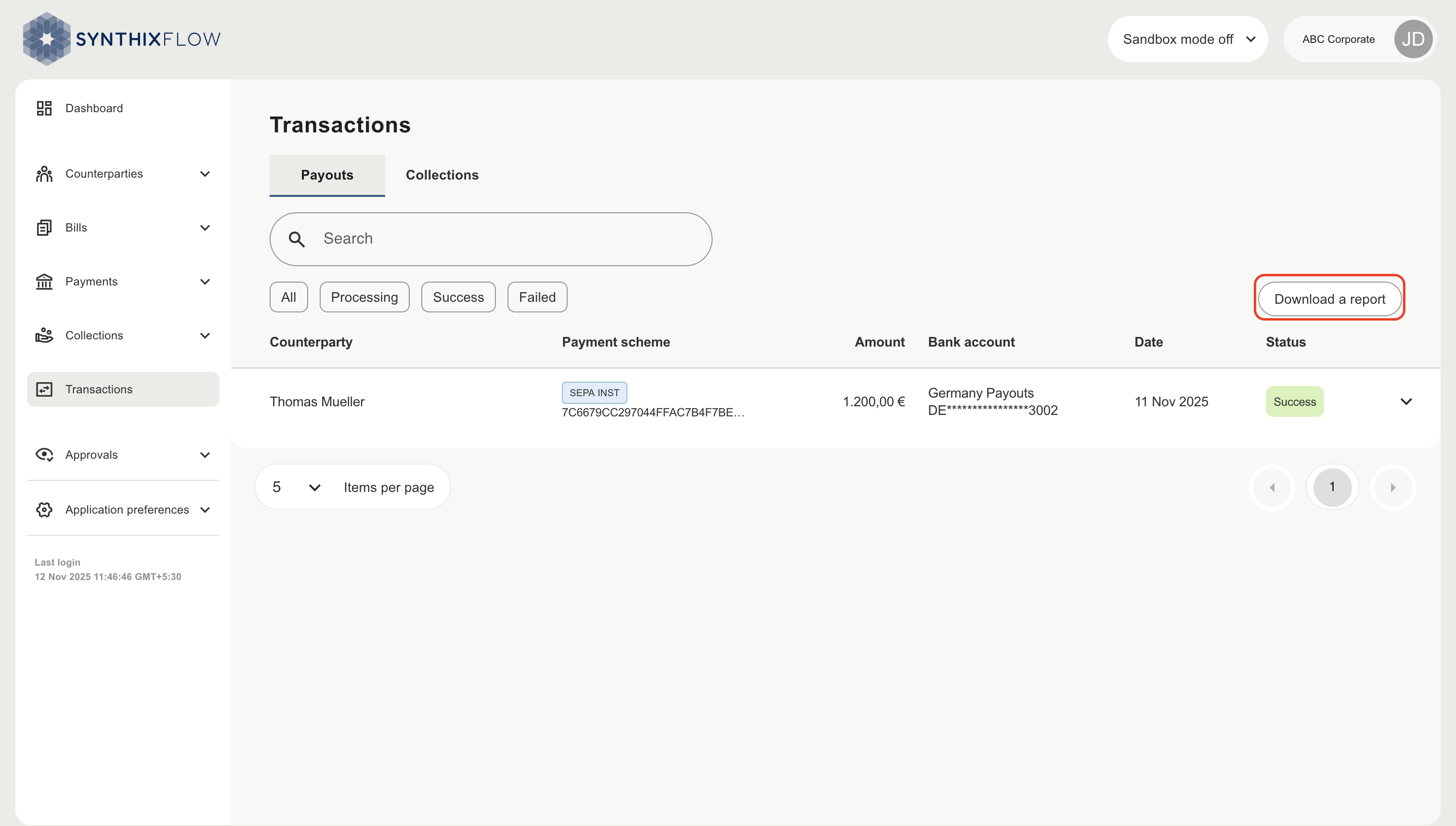 Download reports