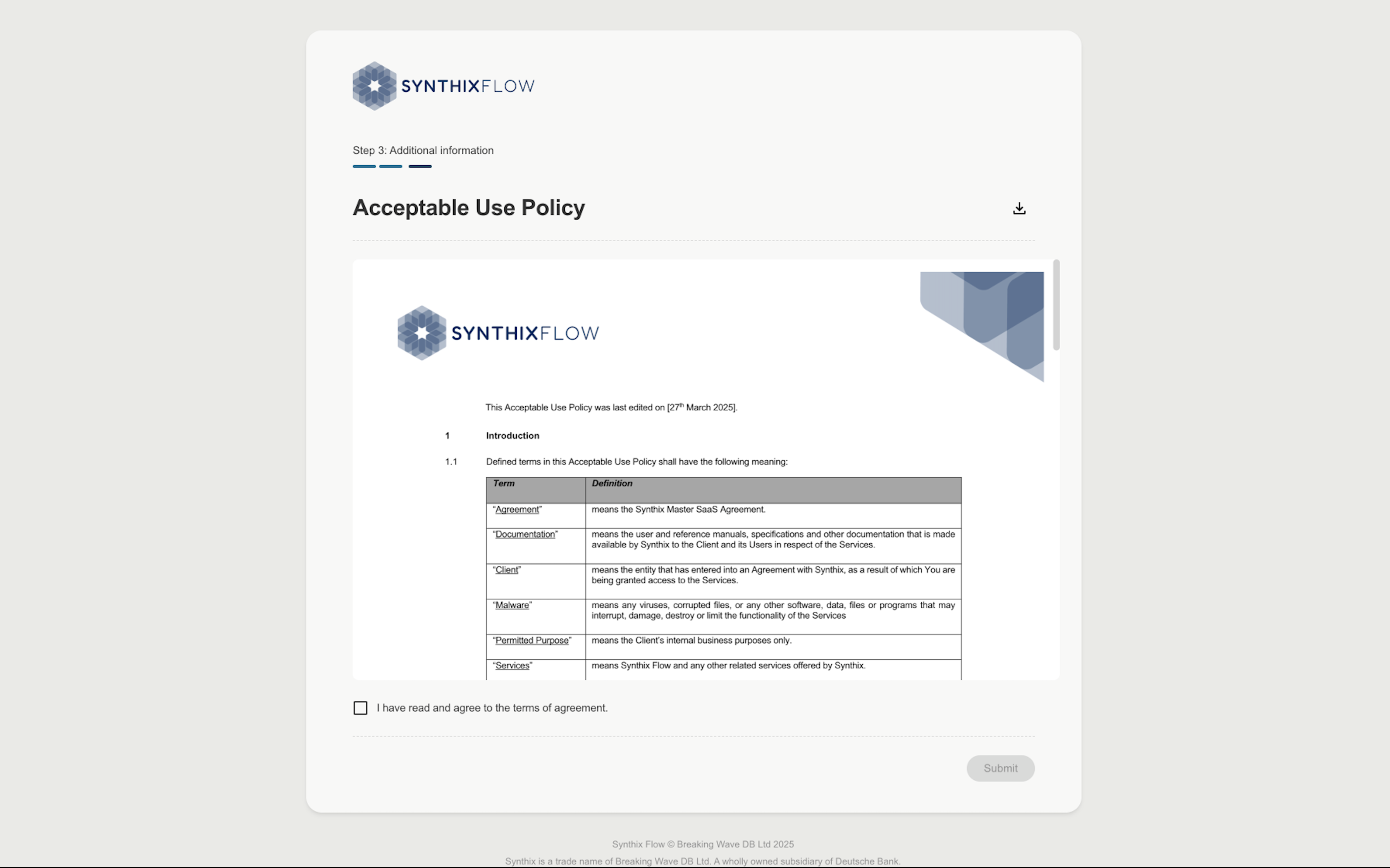 Acceptable Use Policy