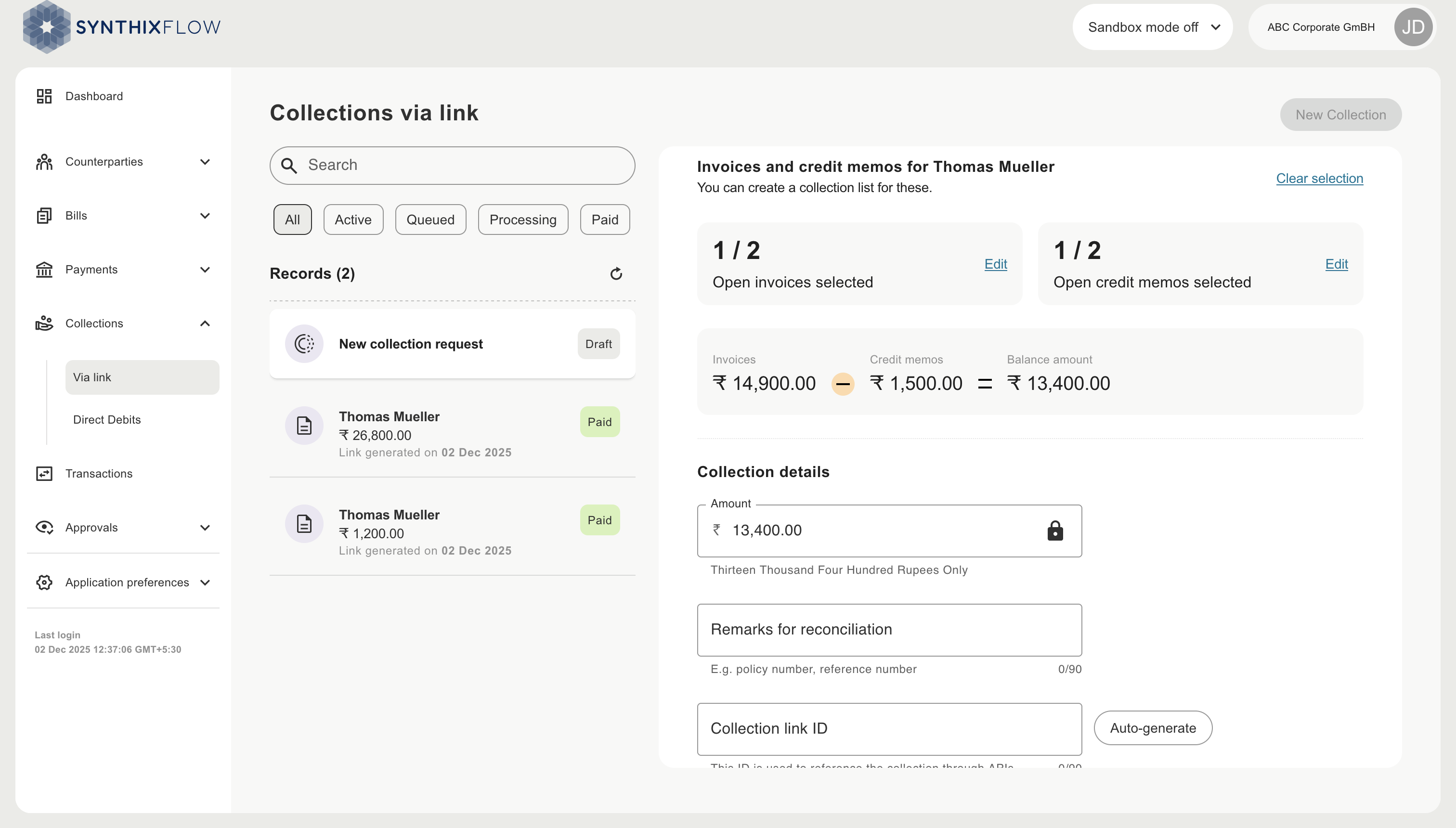 Payable amount